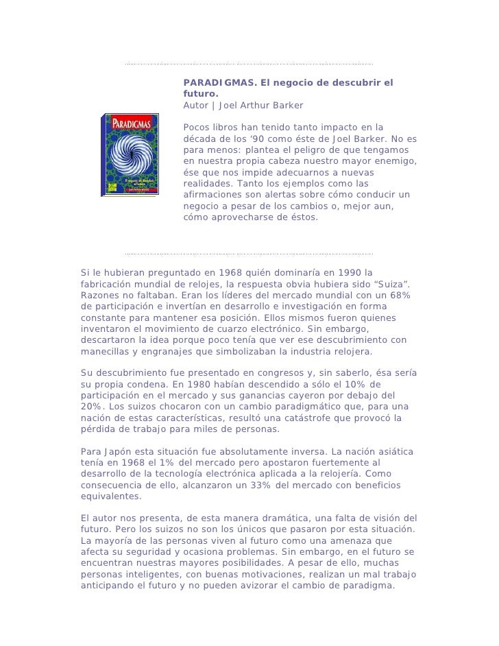 libro paradigmas joel barker